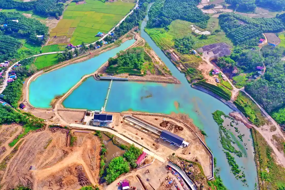 Proyek ini mencakup peningkatan infrastruktur jalan sepanjang 0,90 kilometer di jantung kawasan IKN. (Foto: Dok. Adhi Karya)