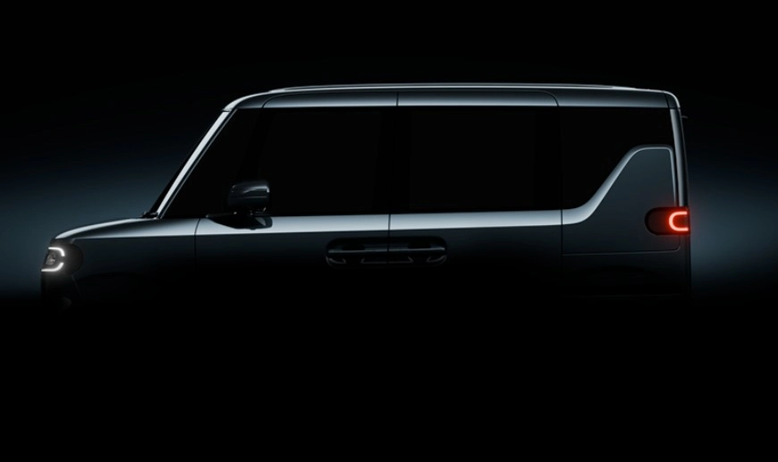 Teaser K-Car listrik yang bakal tampil di Tokyo Motor Show. Foto: carnewschina.
