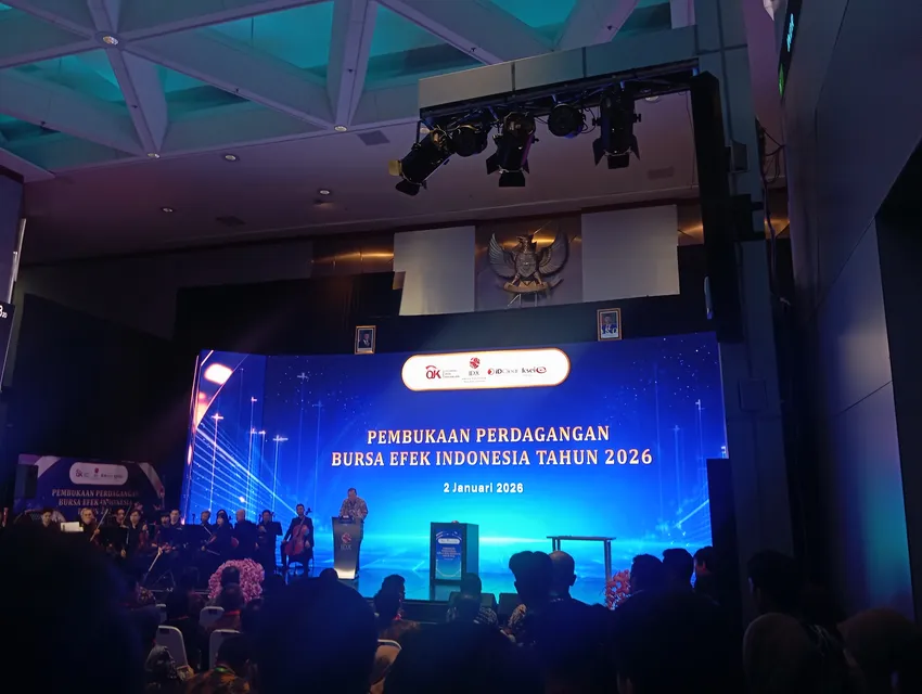 Pembukaan awal tahun 2026 di Hall Bursa Efek Indonesia. Foto: Desty/KabarBursa.com