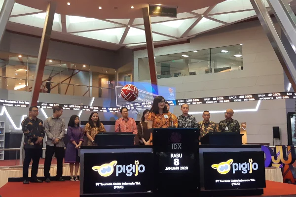 Listing perdana PGJO di BEI. Foto: Dok KabarBursa.