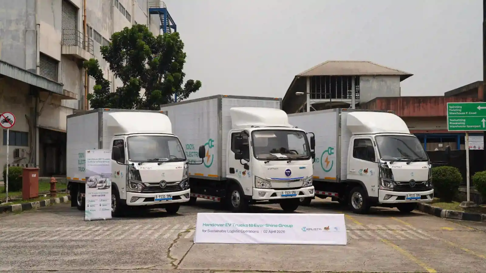 Industri tekstil mulai beralih ke kendaraan listrik. Anak usaha ESTI gandeng Kalista untuk penggunaan truk listrik. Efisiensi capai 40 persen. Foto: Kalista