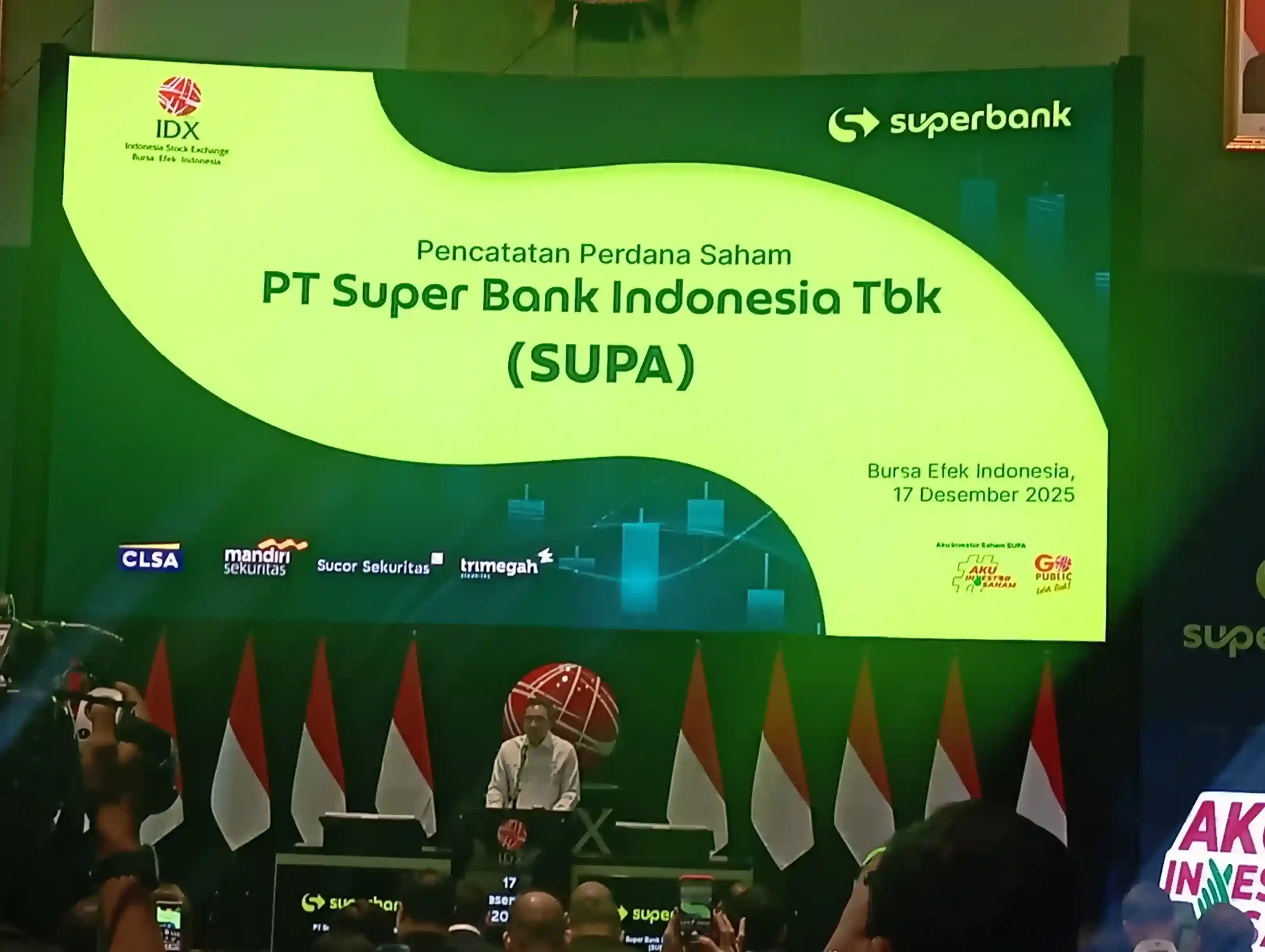 Superbank telah memiliki lebih dari 6 juta nasabah dengan aktivitas transaksi harian menembus lebih dari 1 juta transaksi per hari. (Foto: Desty Luthfiani/KabarBursa)
