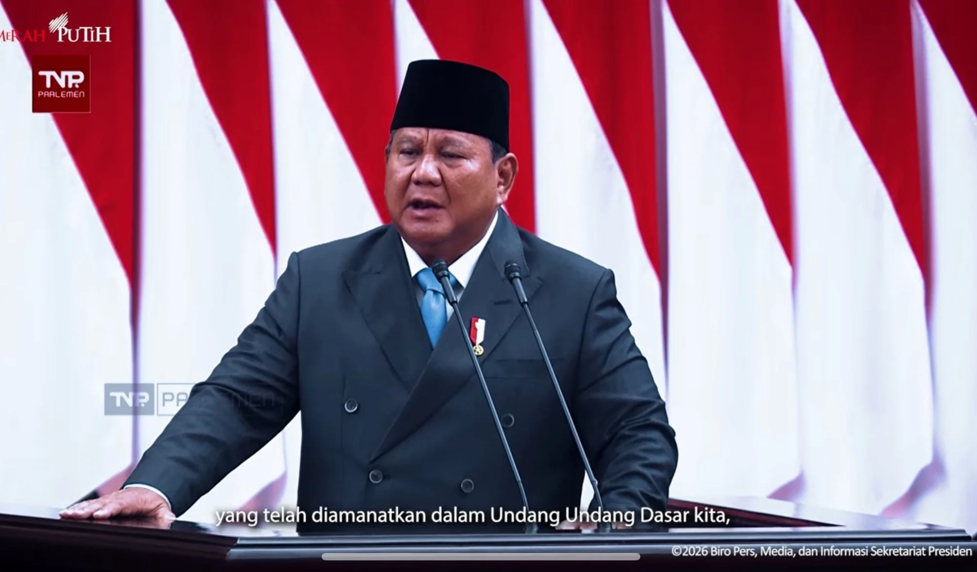 Presiden Prabowo Subianto (Foto: Tangkapan layar YouTube Sekretariat Presiden)