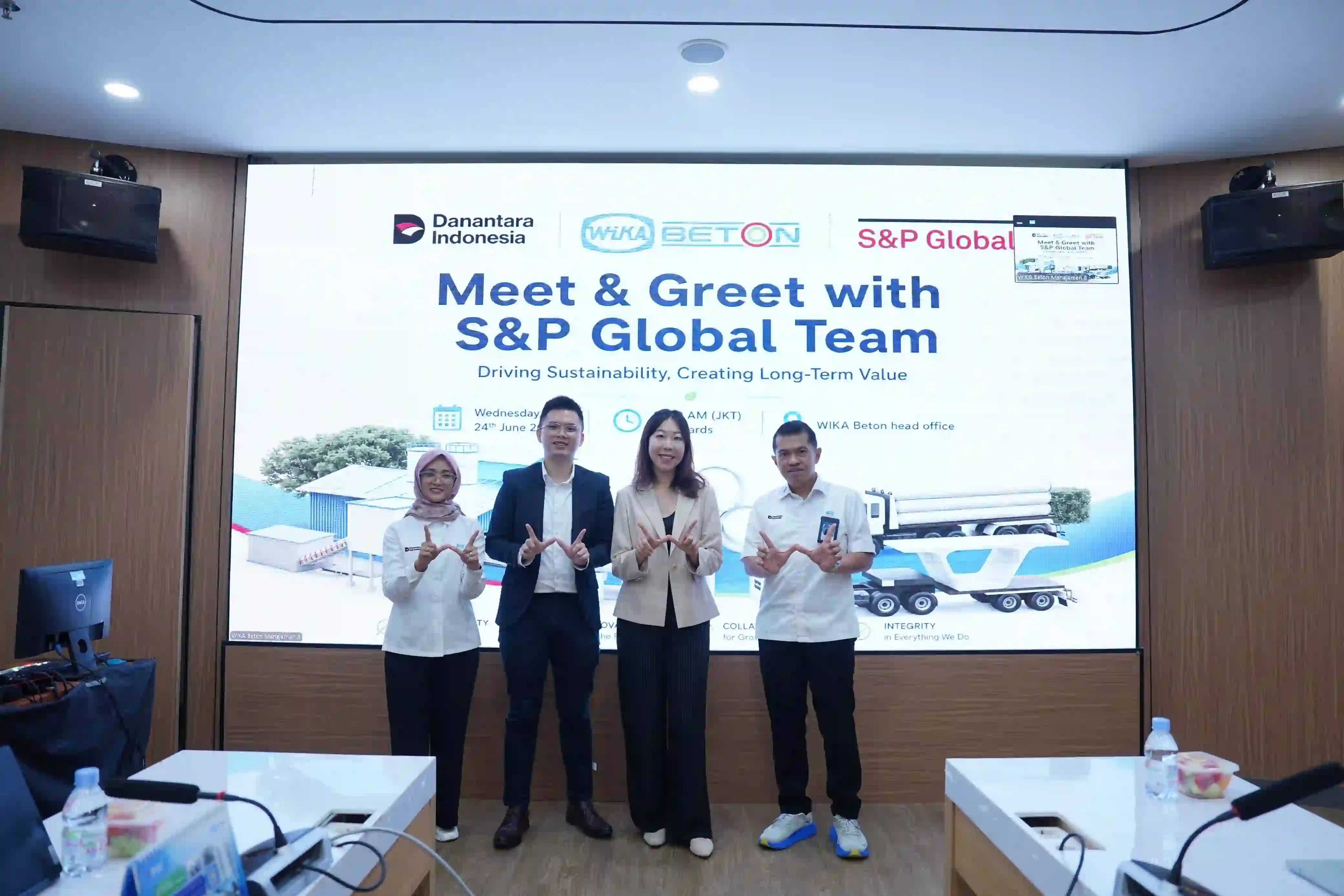 S&P Global Mengunjungi Kantor Pusat WIKA Beton. WTON.
