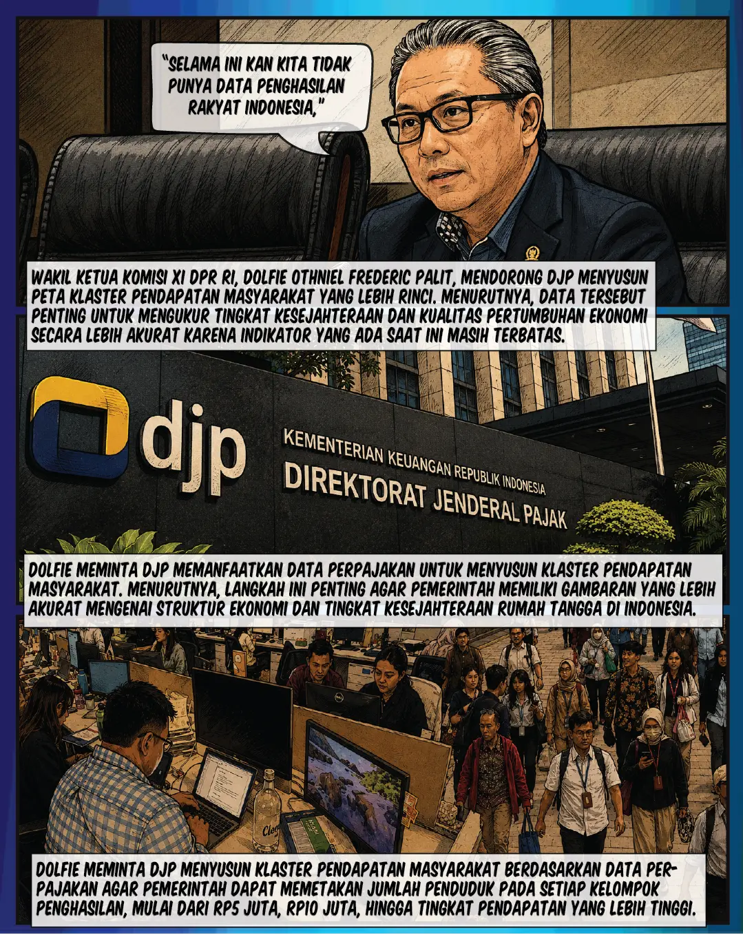 DPR Soroti Minimnya Data Penghasilan Rakyat