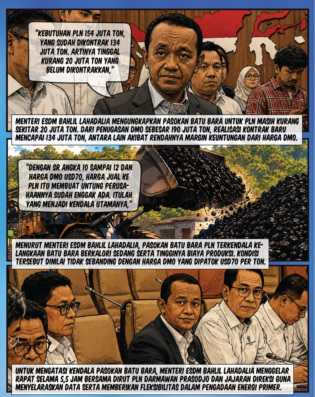 PLN Masih Kurang 20 Juta Ton Batu Bara