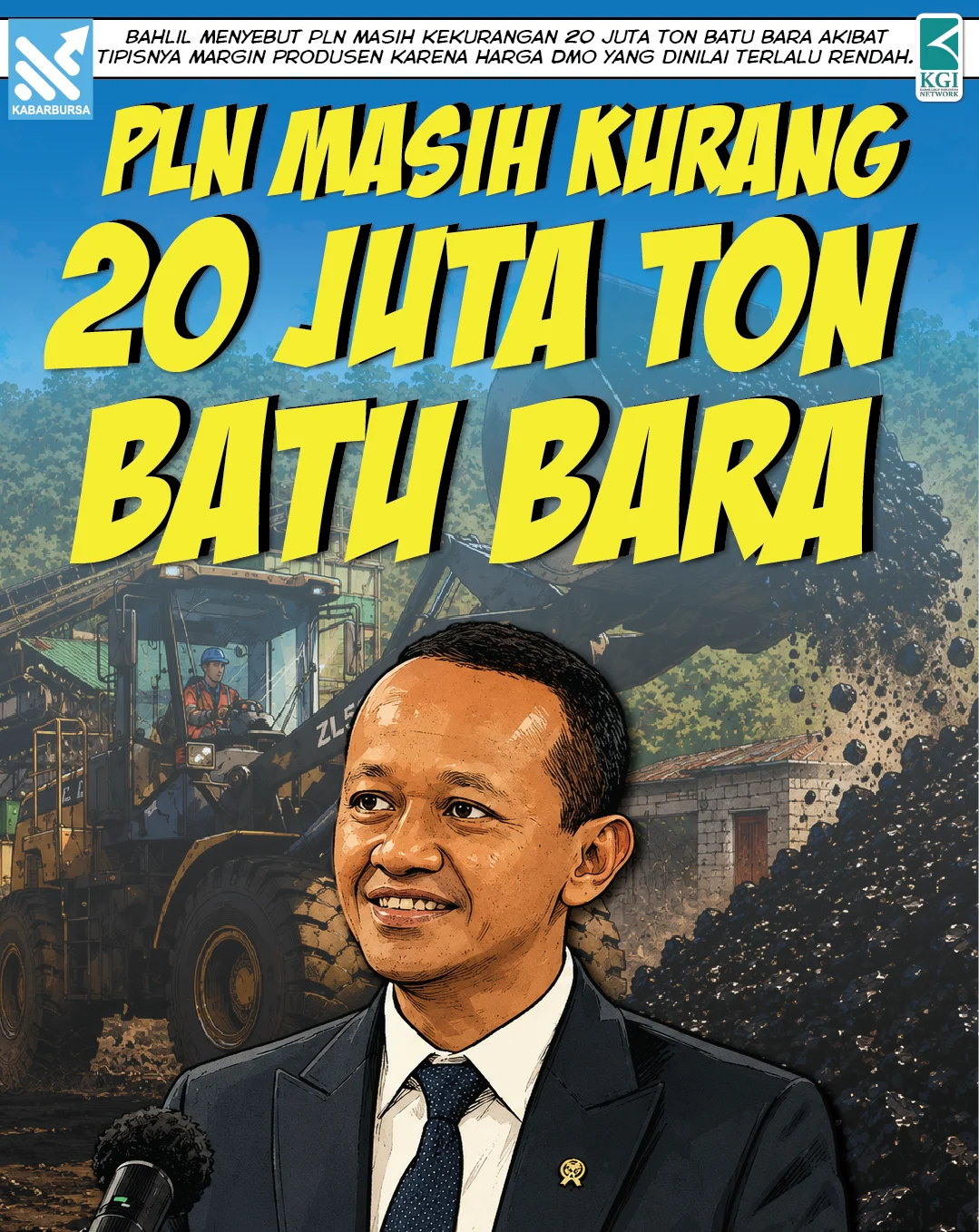 PLN Masih Kurang 20 Juta Ton Batu Bara