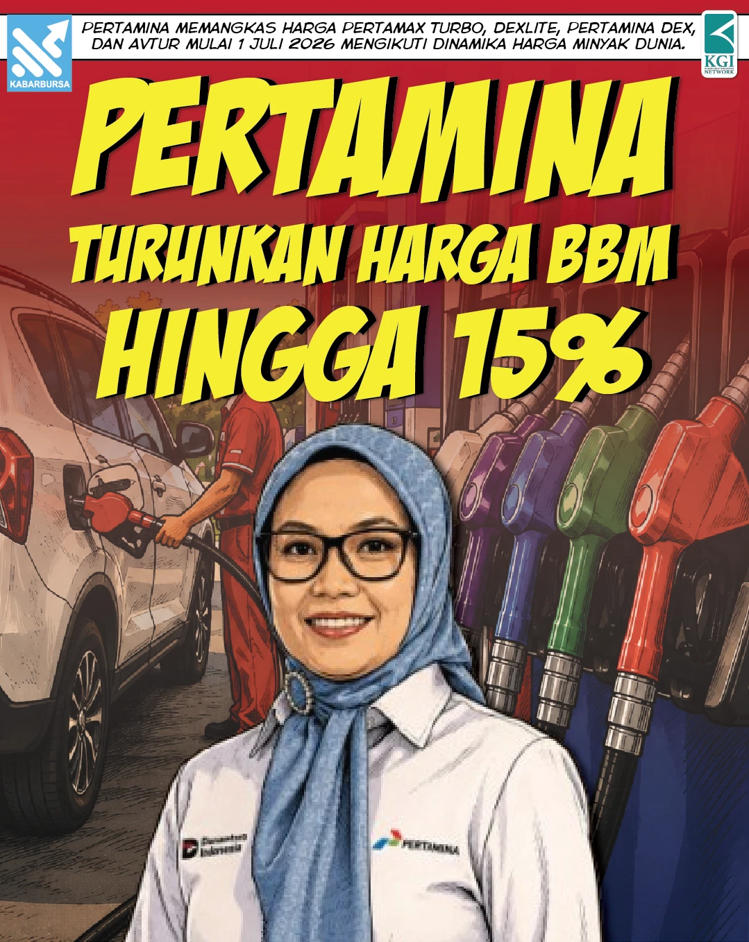 Pertamina Turunkan Harga BBM hingga 15%